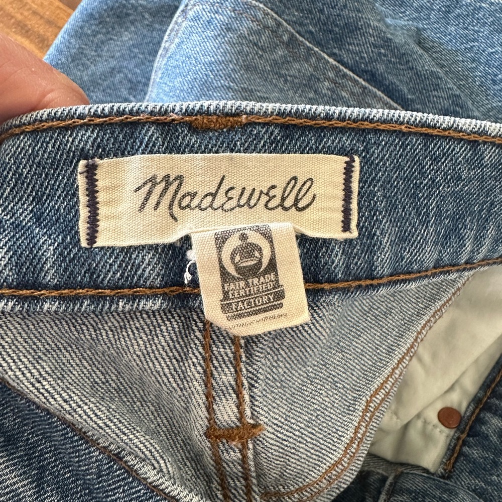 Madewell The High Rise Slim Boy Jean stretchy denim size 26 - Picture 7 of 10